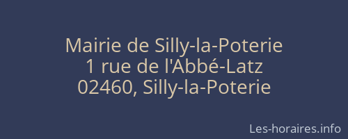 Mairie de Silly-la-Poterie