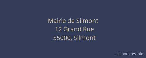 Mairie de Silmont