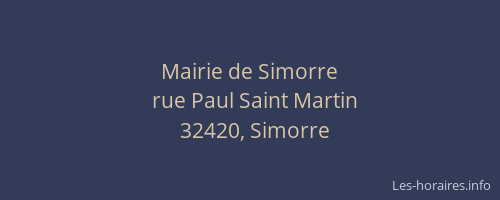 Mairie de Simorre