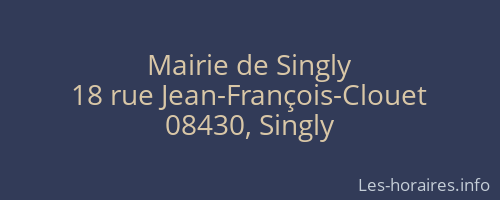 Mairie de Singly