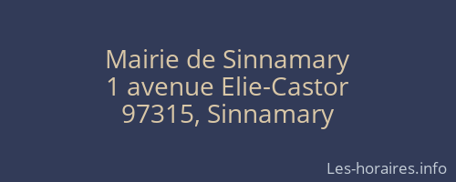 Mairie de Sinnamary