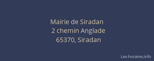 Mairie de Siradan