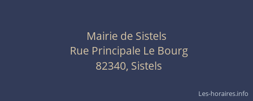 Mairie de Sistels
