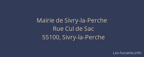Mairie de Sivry-la-Perche