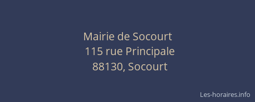 Mairie de Socourt