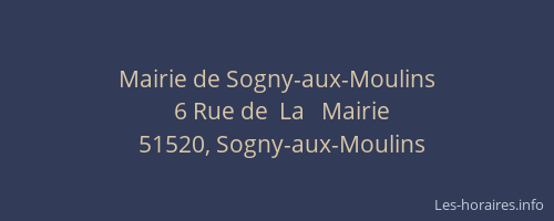 Mairie de Sogny-aux-Moulins