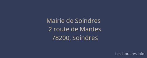 Mairie de Soindres