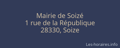 Mairie de Soizé