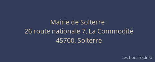 Mairie de Solterre
