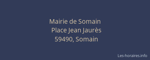Mairie de Somain