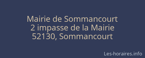 Mairie de Sommancourt