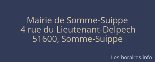 Mairie de Somme-Suippe
