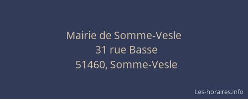 Mairie de Somme-Vesle