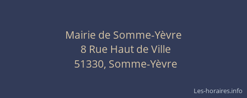 Mairie de Somme-Yèvre