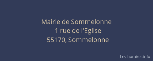 Mairie de Sommelonne