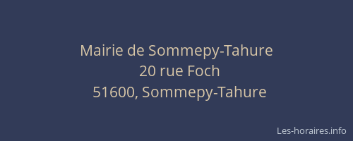 Mairie de Sommepy-Tahure