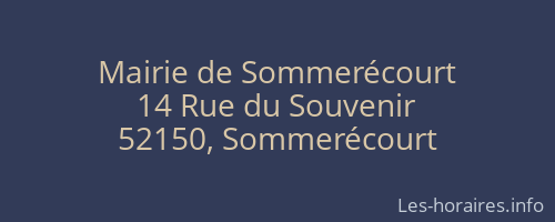 Mairie de Sommerécourt