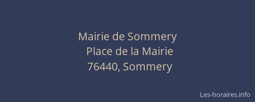 Mairie de Sommery