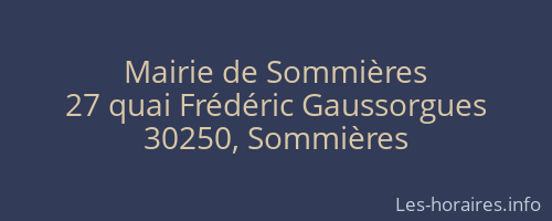 Mairie de Sommi&egrave;res