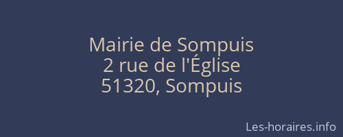 Mairie de Sompuis