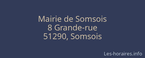Mairie de Somsois