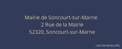 Mairie de Soncourt-sur-Marne