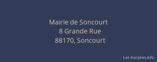 Mairie de Soncourt