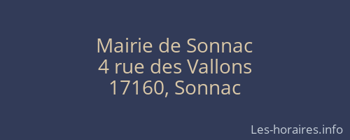 Mairie de Sonnac