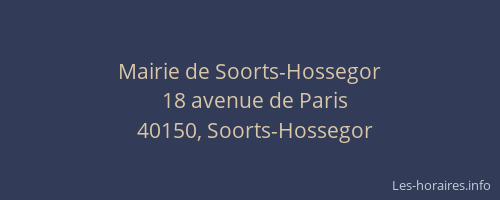 Mairie de Soorts-Hossegor