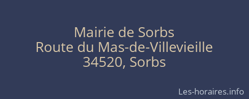 Mairie de Sorbs