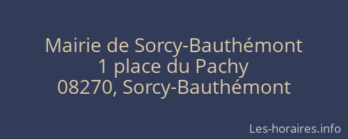 Mairie de Sorcy-Bauthémont