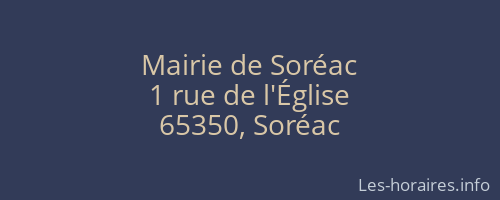 Mairie de Soréac