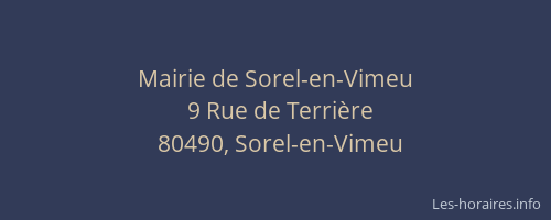 Mairie de Sorel-en-Vimeu
