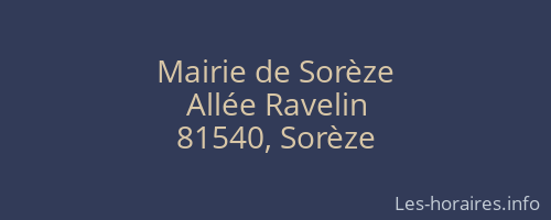 Mairie de Sorèze