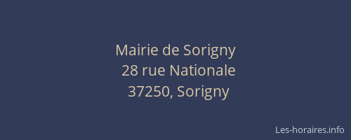 Mairie de Sorigny