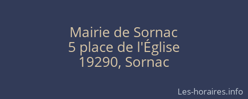 Mairie de Sornac