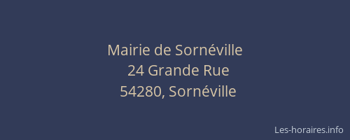 Mairie de Sornéville