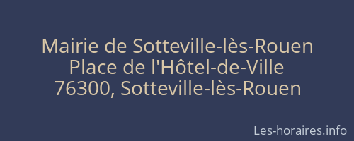 Mairie de Sotteville-lès-Rouen