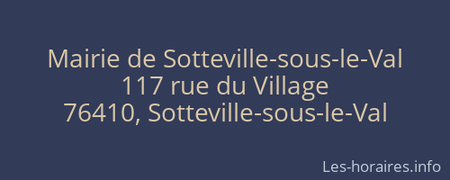 Mairie de Sotteville-sous-le-Val