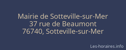 Mairie de Sotteville-sur-Mer