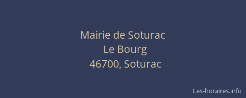 Mairie de Soturac