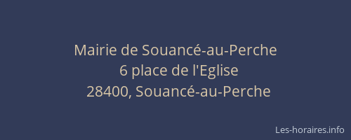 Mairie de Souanc&eacute;-au-Perche