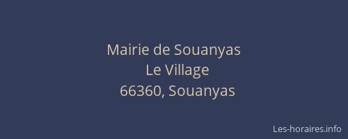 Mairie de Souanyas