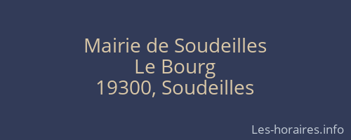 Mairie de Soudeilles