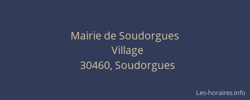 Mairie de Soudorgues