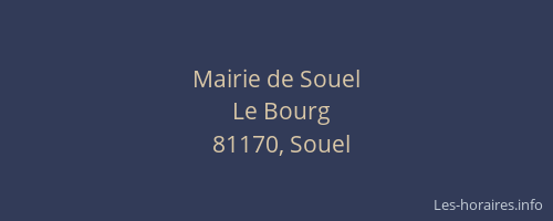Mairie de Souel
