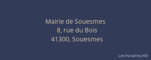 Mairie de Souesmes