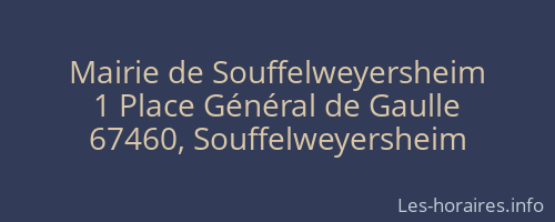 Mairie de Souffelweyersheim