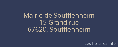 Mairie de Soufflenheim