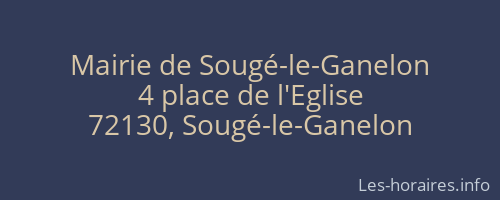 Mairie de Sougé-le-Ganelon